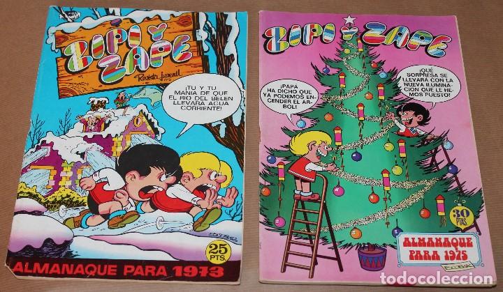 Tebeos: ZIPI y ZAPE - Bruguera - Almanaque 1973 y 1975 - Muy buen estado - Tambi&eacute;n sueltos