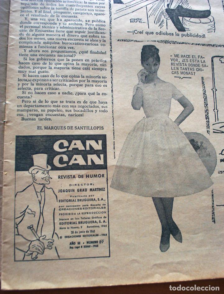 Tebeos: CAN CAN - N&Uacute;MERO 89 - A&Ntilde;O 1965 - Foto 2
