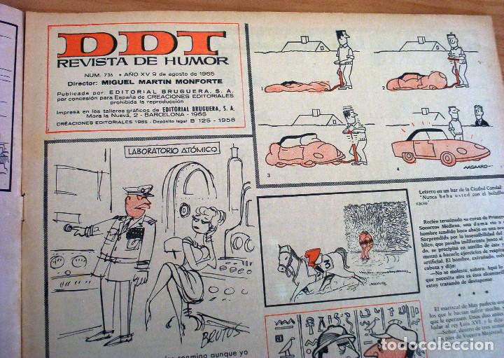 Tebeos: DDT - N&Uacute;MERO 736 - A&Ntilde;O 1965 - Foto 2