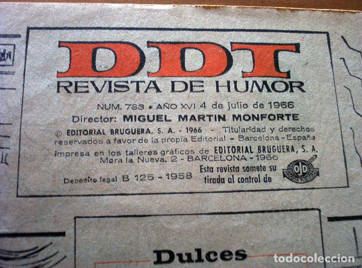 Tebeos: DDT - N&ordm; 783 - A&Ntilde;O 1966 - Foto 2