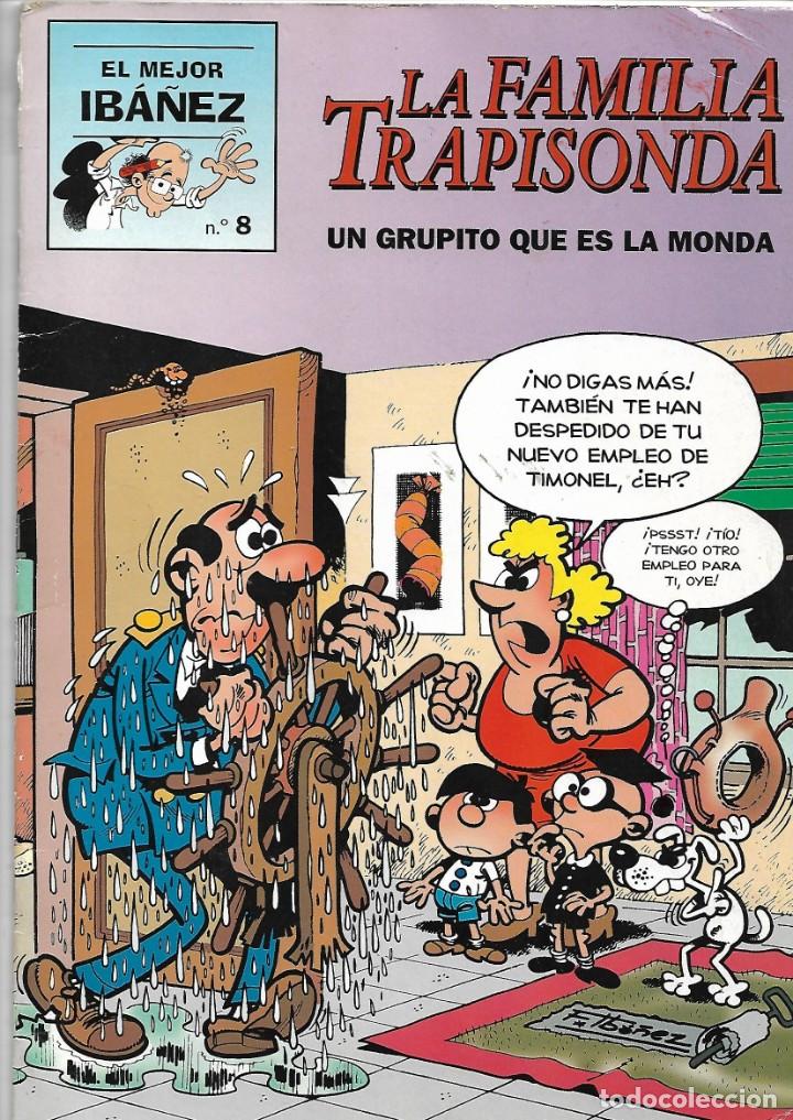 Tebeos: La Familia Trapisonda, un grupito que es la monda, El Mejor Iba&ntilde;ez, N&ordm; 8. A&ntilde;o 1999.