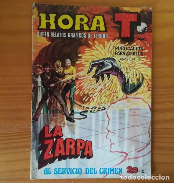 Livros de Banda Desenhada: HORA T 10 LA ZARPA AL SERVICIO DEL CRIMEN. SUPER RELATOS GRAFICOS DE TERROR... BRUGUERA 1975