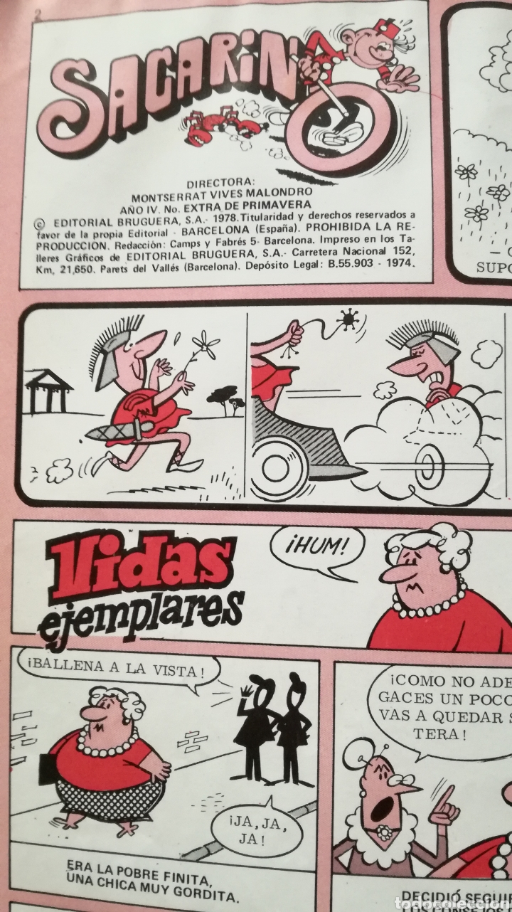 Tebeos: SACARINO EXTRA PRIMAVERA 1978 - Foto 3