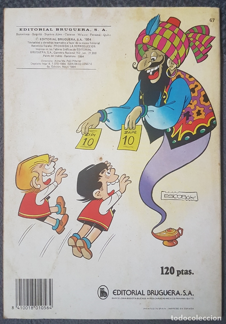 Tebeos: Zipi y Zape #67 (Bruguera, 1984) - Foto 2