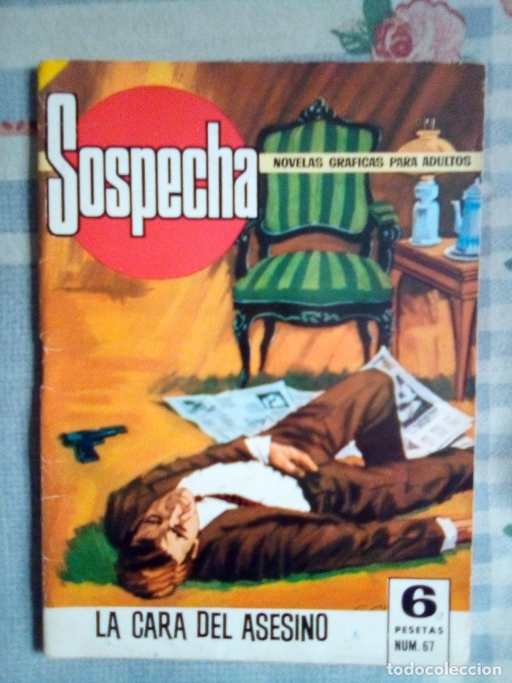 Tebeos: SOSPECHA-VOL.1-BRUGUERA- N&ordm; 67 -LA CARA DEL ASESINO-1967-FRANCISCO DARN&Iacute;S-&Uacute;NICO AS&Iacute;-BUENO-LEA-9611