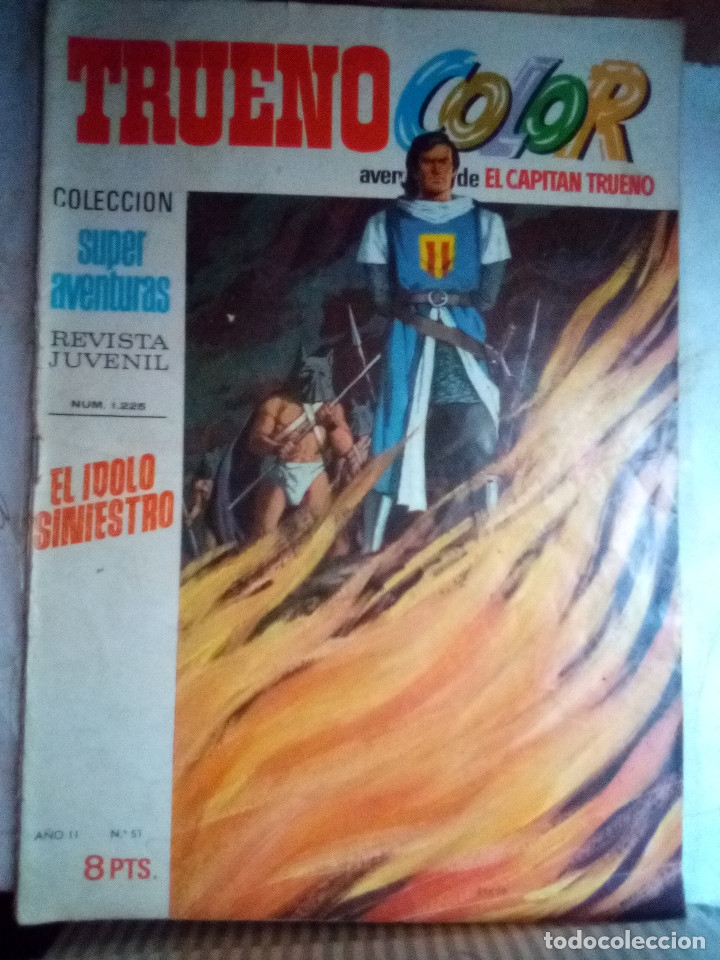 Comics: TRUENO COLOR-I &Eacute;POCA-BRUGUERA- N&ordm; 51 -&Aacute;NGEL PARDO-CAPIT&Aacute;N APAREJO DE RAF-1970-BUENO-DIF&Iacute;CIL-LEA-1587