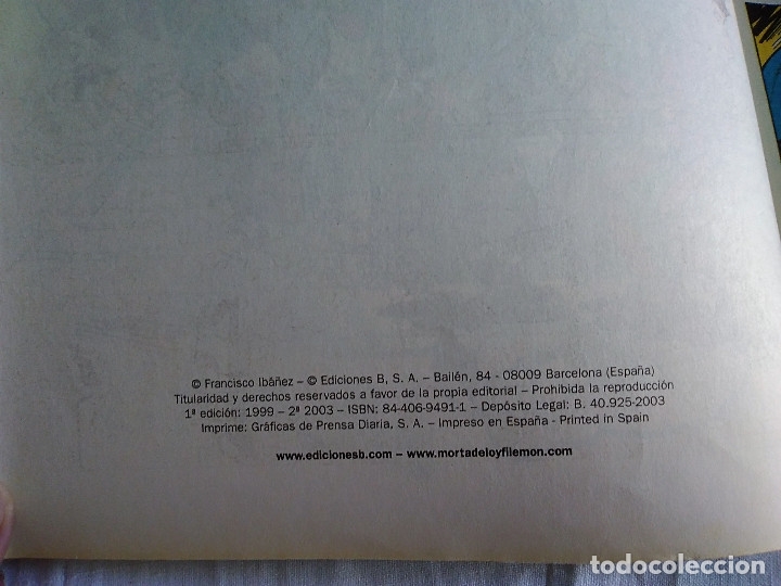 Tebeos: 49-OLE, MORTADELO Y FILEMON, LA MIER, B.S.A, 2003 - Foto 2