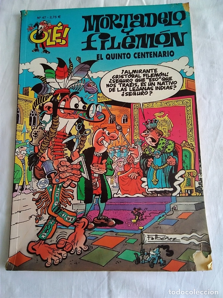Tebeos: 48-OLE, MORTADELO Y FILEMON, EL QUINTO CENTENARIO, B.S.A, 2004 - Foto 1