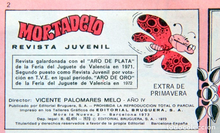 Tebeos: MORTADELO EXTRA de PRIMAVERA- BRUGUERA 1973 - Foto 2