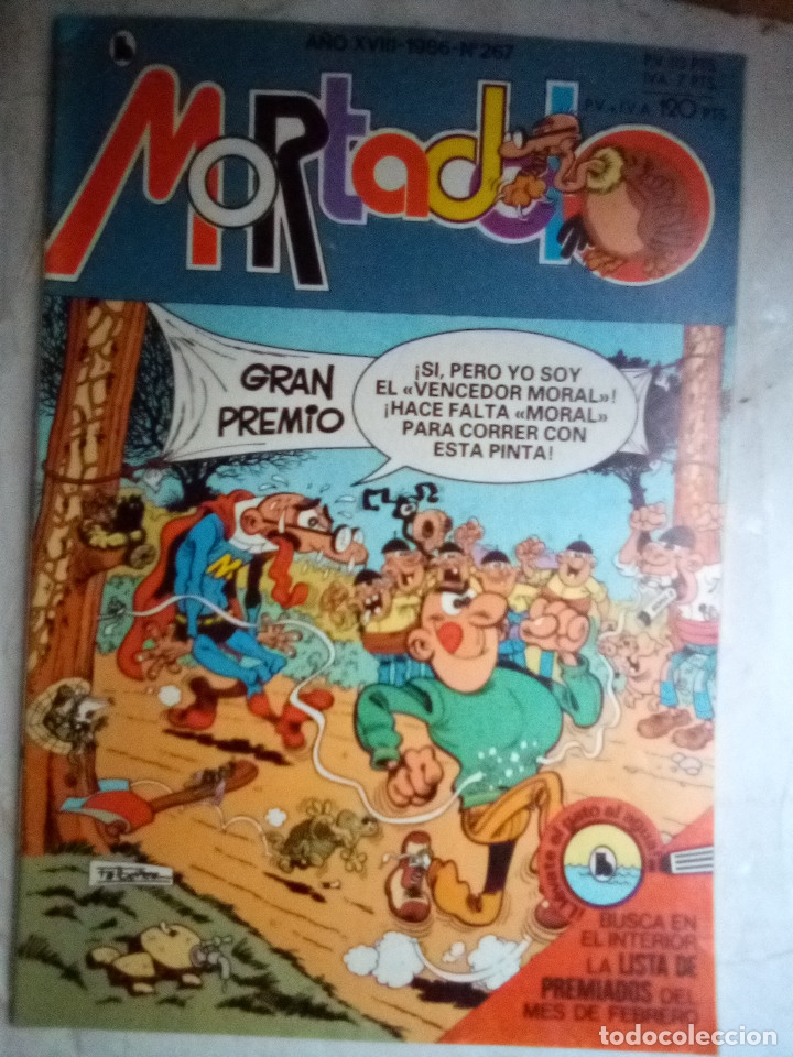 Tebeos: MORTADELO -EX SUPER- N&ordm; 267 - 1986- MANUEL VAZQUEZ VUELVE A BRUGUERA-GENIAL MARCH-M.BUENO-LEAN-1973