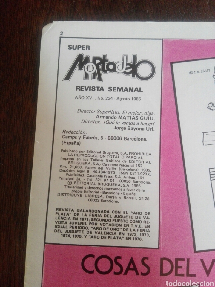 Tebeos: C&oacute;mic Mortadelo N&ordm; 234 a&ntilde;o 1984 - Foto 2