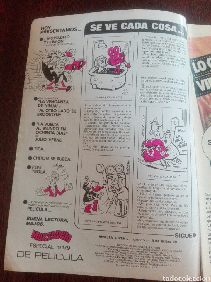 Tebeos: C&oacute;mic Mortadelo Especial De Pel&iacute;cula - 1984 - Foto 2