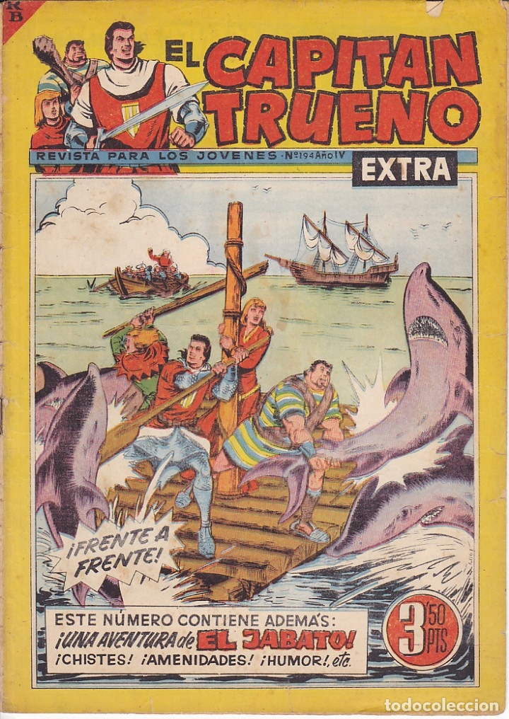 Tebeos: COMIC COLECCION CAPITAN TRUENO EXTRA N&ordm; 194 - Foto 1