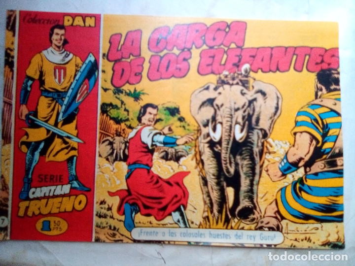 Livros de Banda Desenhada: EL CAPIT&Aacute;N TRUENO-REEDICI&Oacute;N 1986- N&ordm; 7 -LA CARGA DE LOS ELEFANTES-GRAN AMBR&Oacute;S-FLAMANTE-DIF&Iacute;CIL-2042