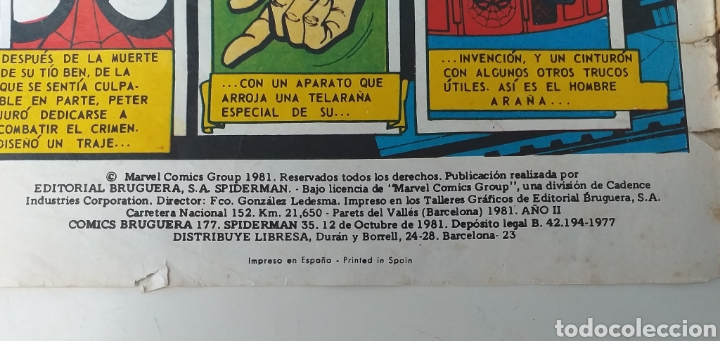 Tebeos: Spiderman ed. Bruguera n&deg; 35 - Foto 2