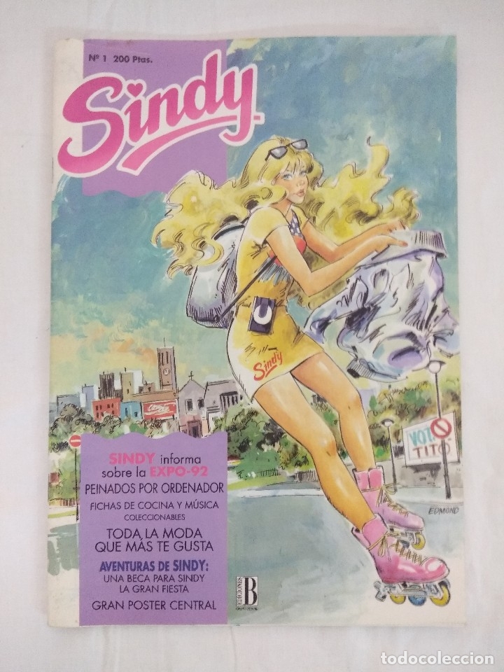 Tebeos: SINDY N&ordm;1/EDICIONES B/CON POSTER. - Foto 2
