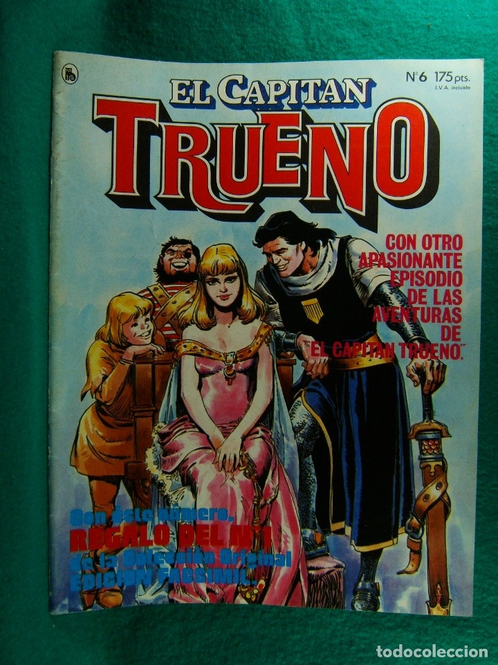 Tebeos: EL CAPITAN TRUENO-N&ordm; 6-VICTOR MORA-JESUS BLASCO-EL CHACAL DE BIR JERARI-VARIAS HISTORIAS COMICS-1986