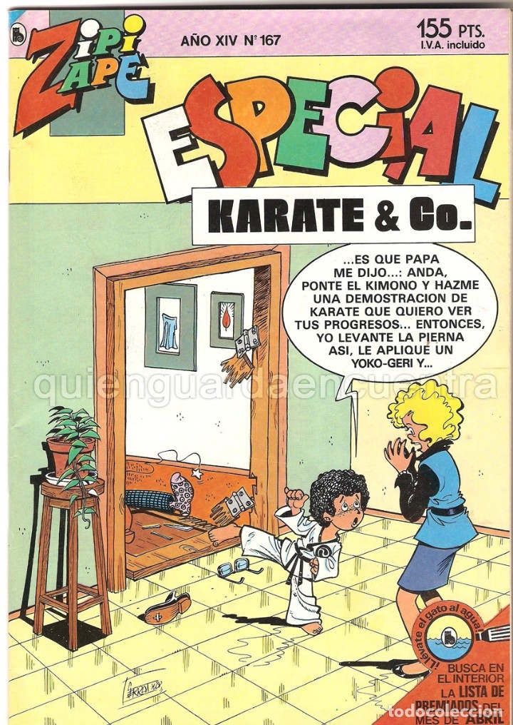 Tebeos: COMIC ZIPI Y ZAPE ESPECIAL 167 KARATE & CO. - Foto 1