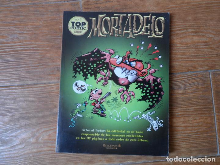 Tebeos: MORTADELO N&deg; 5 TOP COMIC (EDICIONES B 2002). - Foto 1