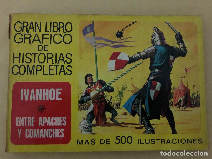 Tebeos: IVANHOE y ENTRE APACHES Y COMANCHES (c&oacute;mic, libro) - Foto 1