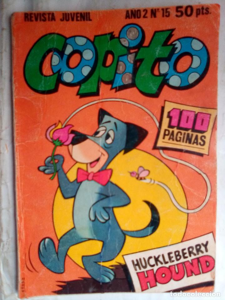 Tebeos: COPITO-BRUGUERA- N&ordm; 15 -HUCKLEBERRY HOUD-SCOOBY DOO-YOGUI-ENTRA&Ntilde;ABLE-1980-DIF&Iacute;CIL-LEA-3055
