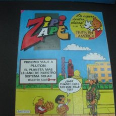 Tebeos: ZIPI ZAPE Nº 625. INCLUYE CAPITULO DE TINTIN EN AMERICA. BRUGUERA 1985