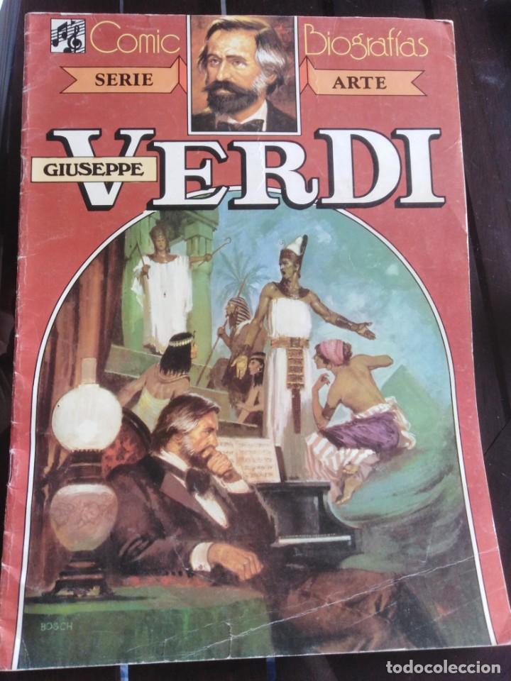 Giornalini: GIUSEPPE VERDI - C&Oacute;MIC BIOGRAF&Iacute;AS - SERIE ARTE - BRUGUERA - 1983
