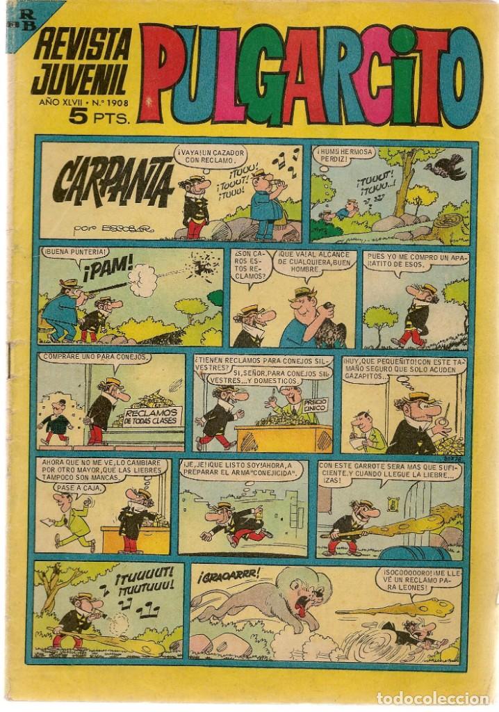 Tebeos: PULGARCITO. Nº 1908. EL SHERIFF KING. BRUGUERA 1967.(ST/)