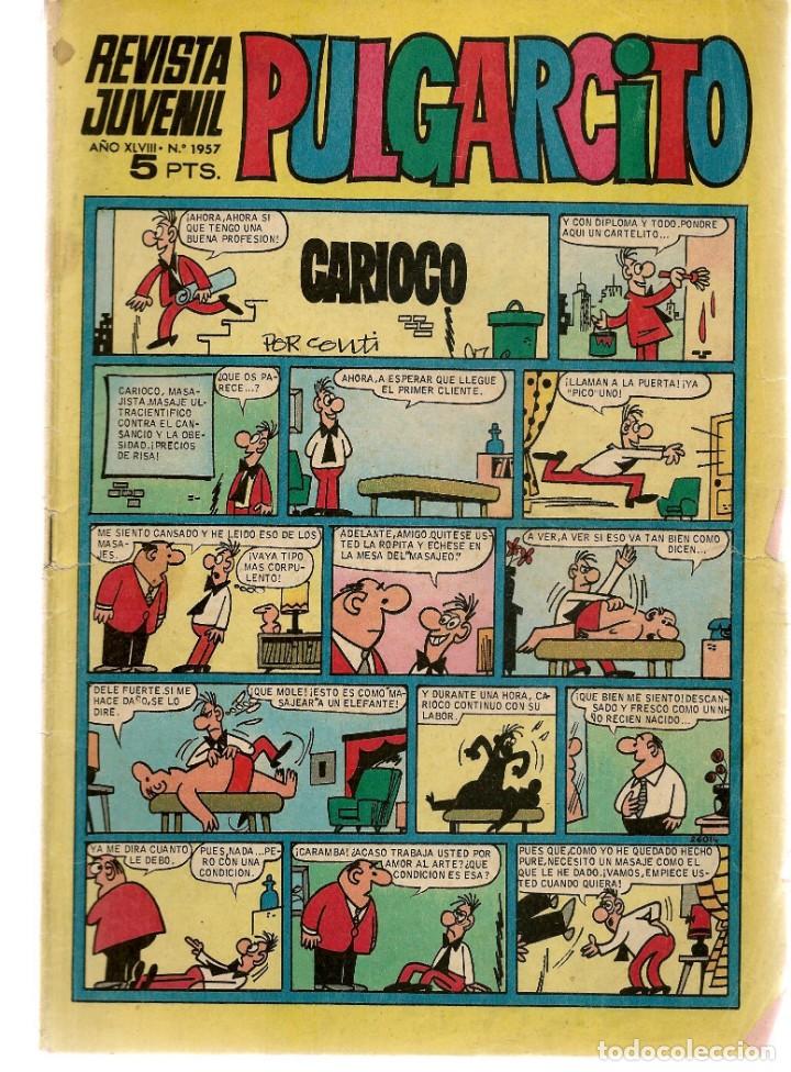 Tebeos: PULGARCITO. Nº 1957. EL SHERIFF KING. BRUGUERA 1968.(ST/)