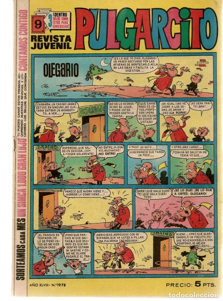 Tebeos: PULGARCITO. Nº 1978. EL SHERIFF KING. BRUGUERA 1969.(ST/)