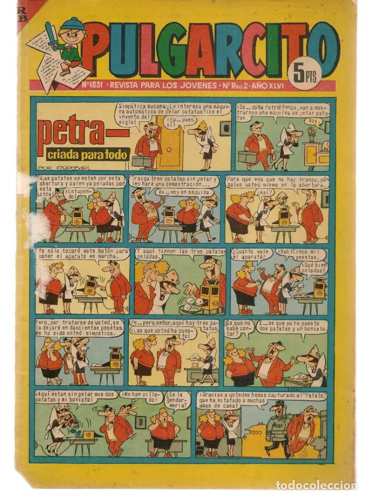 Tebeos: PULGARCITO. Nº 1831. EL SERIFF KING. PUBLICIDAD EL CASERIO/ PEPSI-COLA. BRUGUERA, 1966.(ST/)