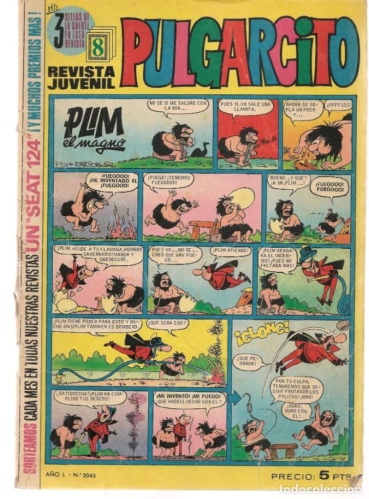 Tebeos: PULGARCITO. Nº 2043. EL SERIFF KING. BRUGUERA, 1966.(ST/)