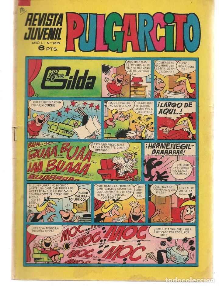 Tebeos: PULGARCITO. Nº 2059. EL SERIFF KING. BRUGUERA, 1966.(ST/)