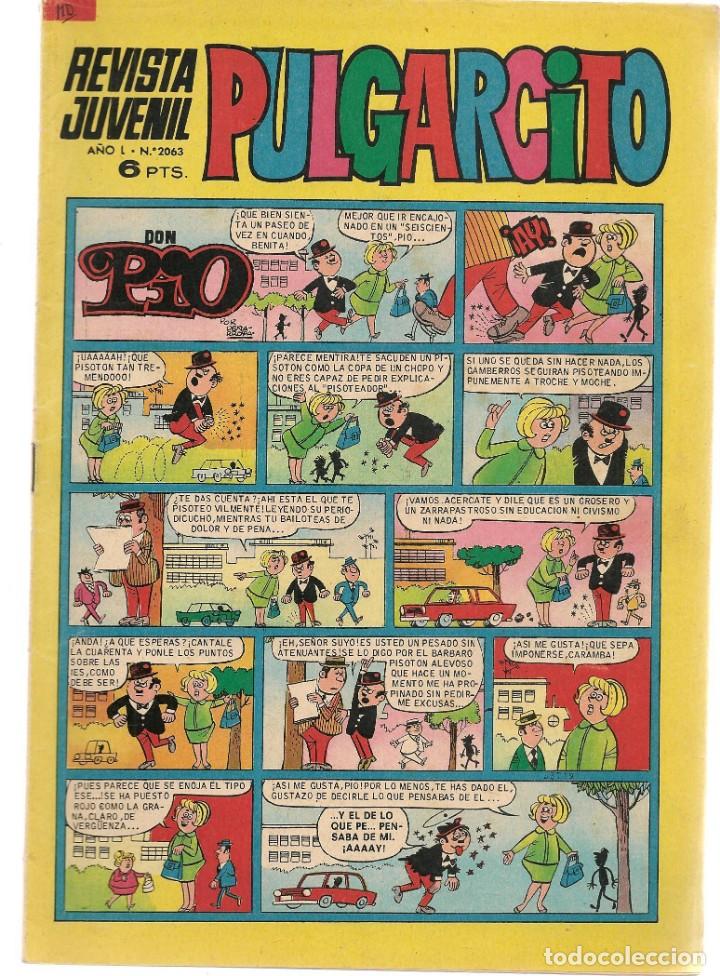 Tebeos: PULGARCITO. Nº 2063. EL SERIFF KING. BRUGUERA, 1966.(ST/)
