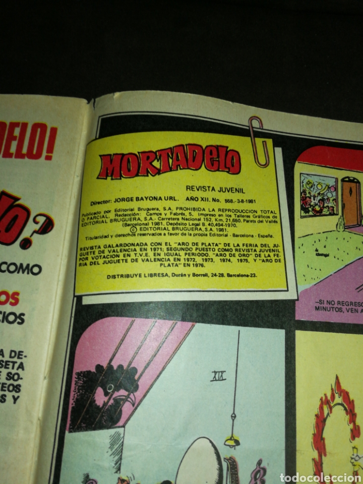 Tebeos: MORTADELO N&deg;558,A&Ntilde;O XII. - Foto 3
