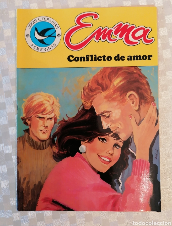 Tebeos: Revista juvenil EMNA CONFLICTO DE AMOR JOYAS LITERARIAS FEMENINAS 105 Editorial BRUGUERA 1985
