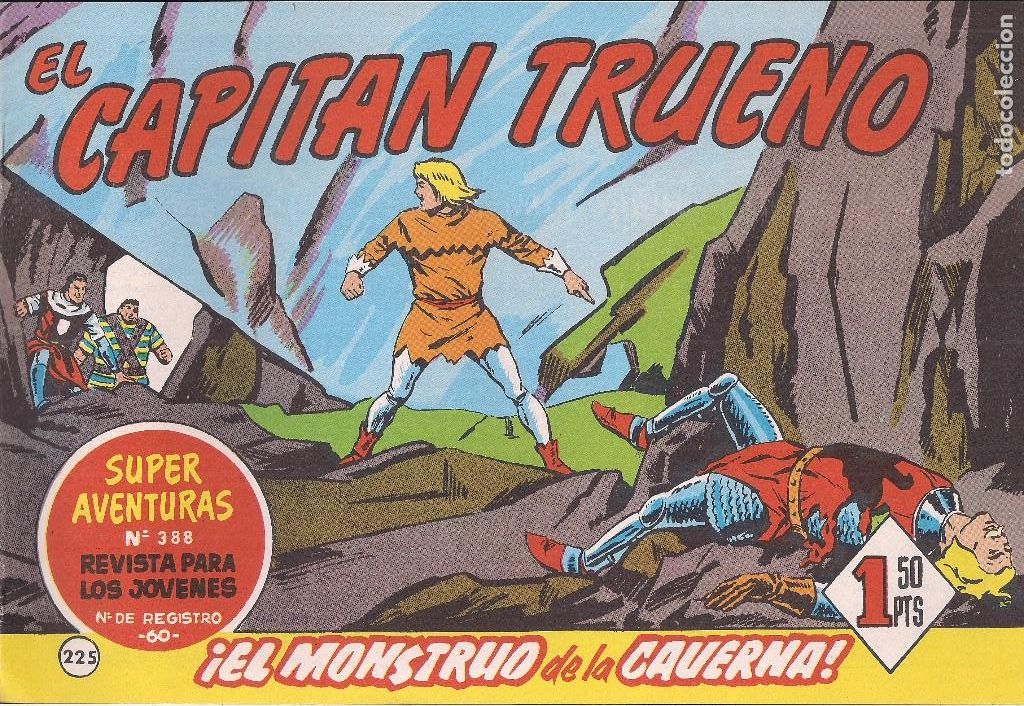 Tebeos: EL CAPITAN TRUENO FACSIMIL N&ordm; 225. EL MONSTRUO DE LA CAVERNA - Foto 1
