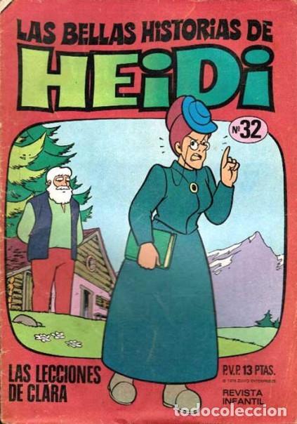 Tebeos: HEIDI-LAS BELLAS HISTORIAS-BRUGUERA- N&ordm; 32 -GRAN LABOR DE JAN-DIF&Iacute;CIL-BUENO-LEAN-3499