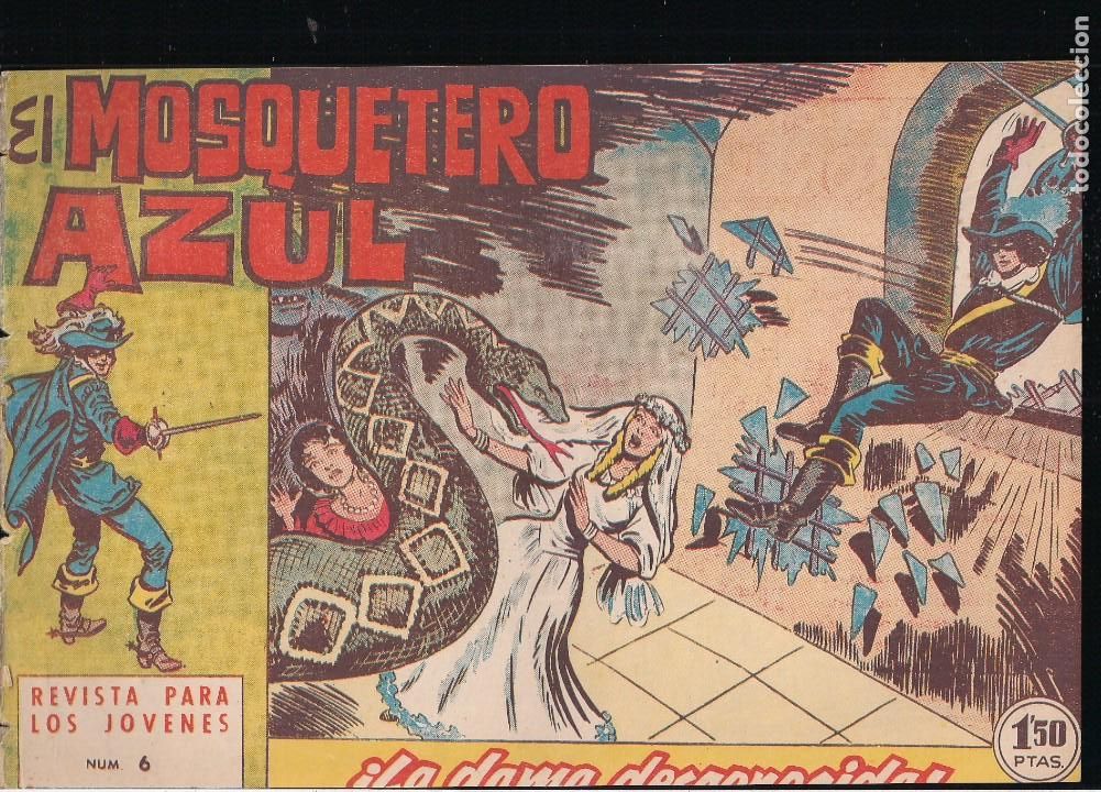 Tebeos: EL MOSQUETERO AZUL N&ordm; 6: LA DAMA DESCONOCIDA - Foto 1