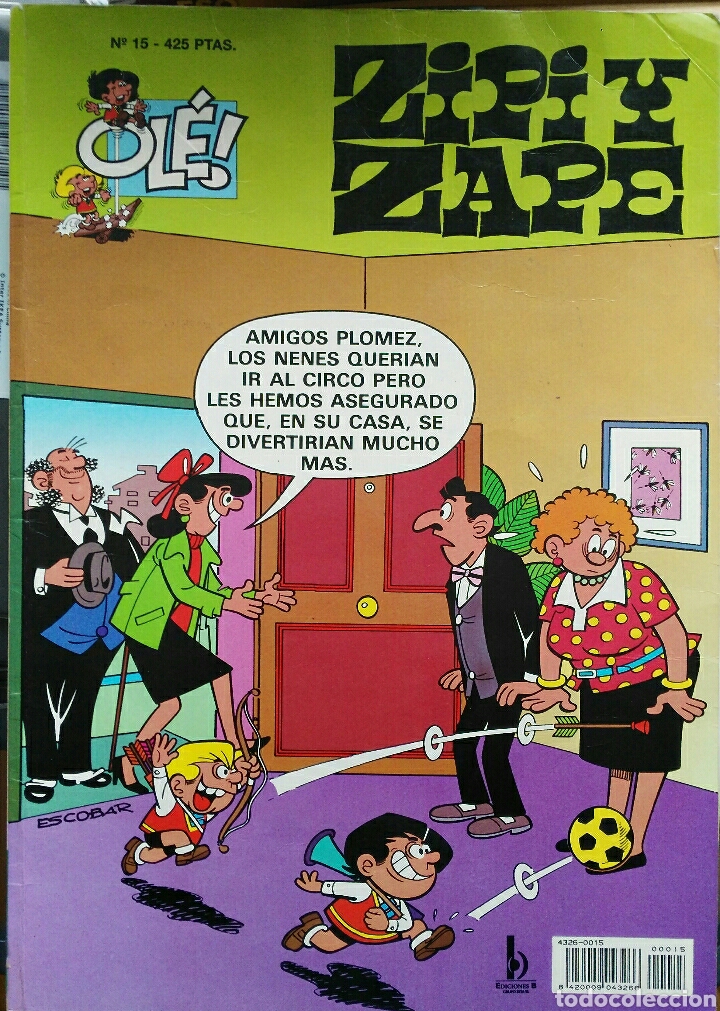 Livros de Banda Desenhada: Zipi y Zape. N&deg;15 Colecci&oacute;n Ol&eacute;