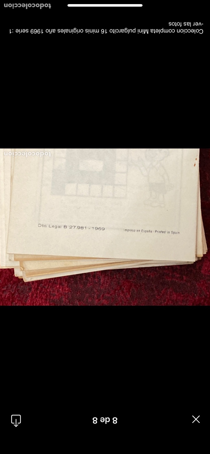 Tebeos: Coleccion completa Mini pulgarcito 16 minis originales año 1969 serie :1 -ver las fotos - Foto 8 - 220126637