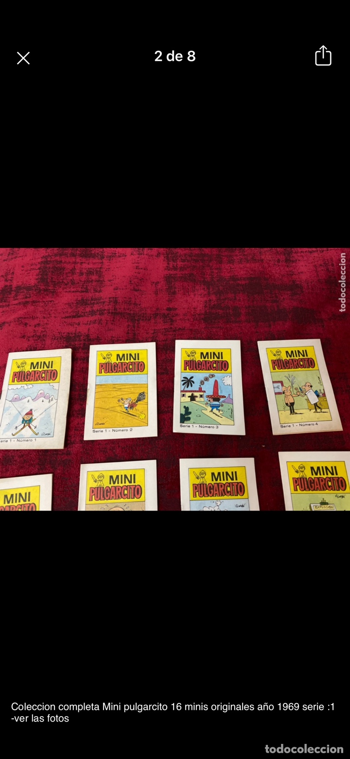 Tebeos: Coleccion completa Mini pulgarcito 16 minis originales año 1969 serie :1 -ver las fotos - Foto 2 - 220126678