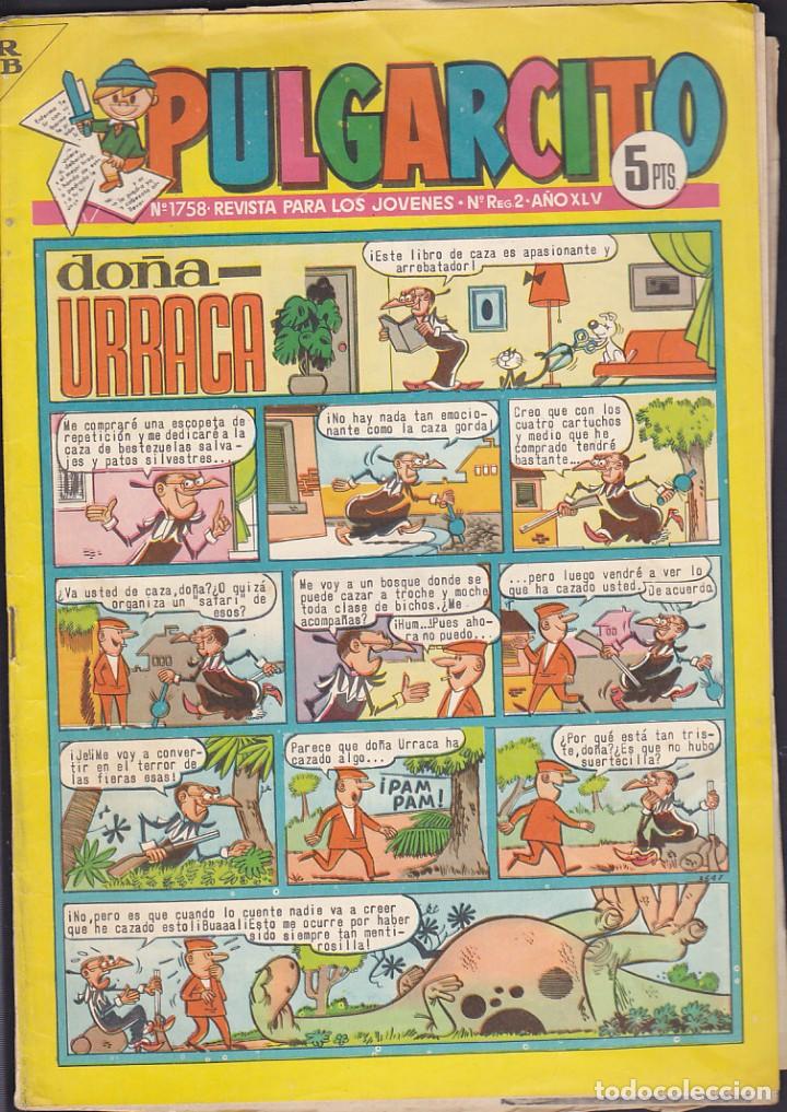 Tebeos: COMIC PULGARCITO 1758 - Foto 1