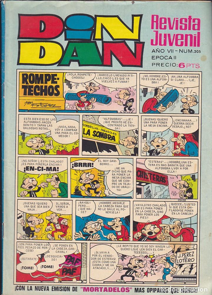 Tebeos: COMIC COLECCION DIN DAN N&ordm; 205 - Foto 1