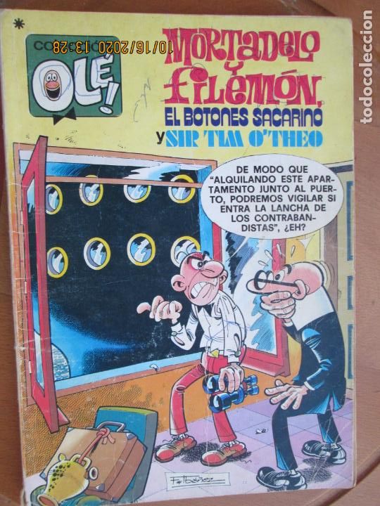 Tebeos: MORTADELO Y FILEMON EL BOTONES SACARINO Y SIR TIM O'THEO Nº 167 - BRUGUERA 1978 1ª EDC