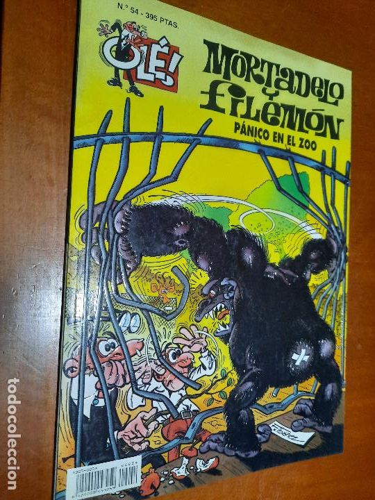 Tebeos: MORTADELO Y FILEM&Oacute;N. PANICO EN EL ZOO. COLECCI&Oacute;N OL&Eacute; 54. PORTADA RELIEVE. BUEN ESTADO. E7 1