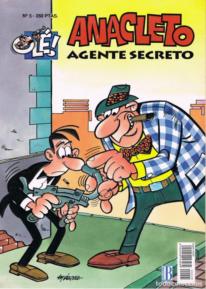 ANACLETO AGENTE SECRETO BY VAZQUEZ. COLECCION OLE NUMERO 5. PORTADA TROQUELADA (Tebeos y Comics - Bruguera - Ole)