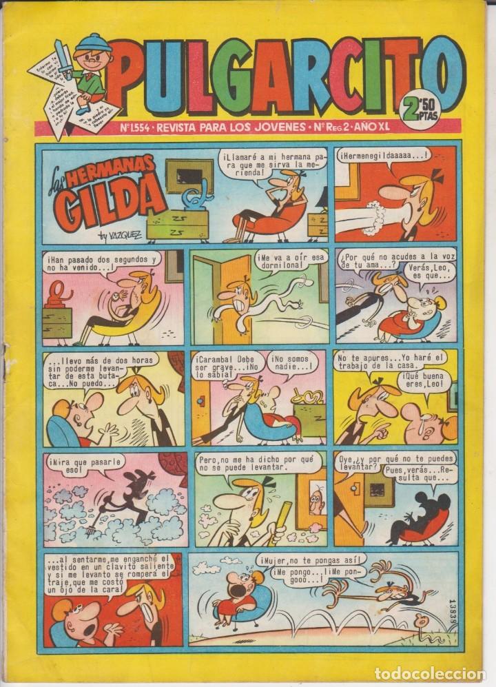 Tebeos: comic coleccion PULGARCITO N&ordm; 1554 - Foto 1
