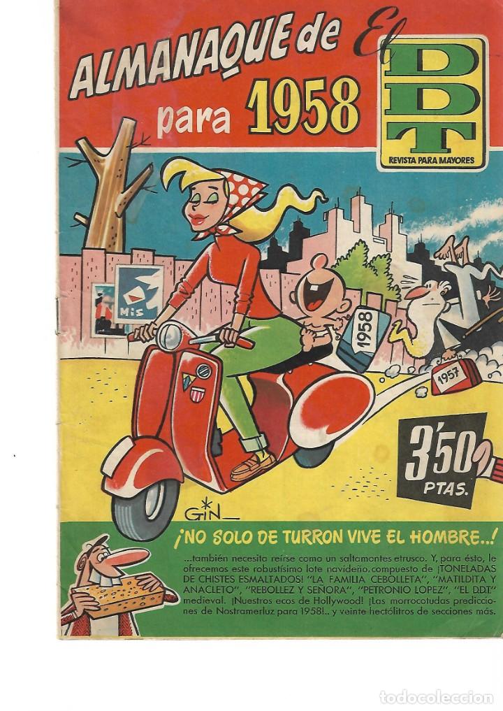 Tebeos: DDT-ALMANAQUE PARA 1958- - Foto 1