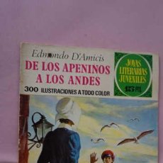 Tebeos: 1 EDICION JOYAS LITERARIAS JUVENILES NUMERO 75 DE LOS APENINOS A LOS ANDES. Lote 240081495